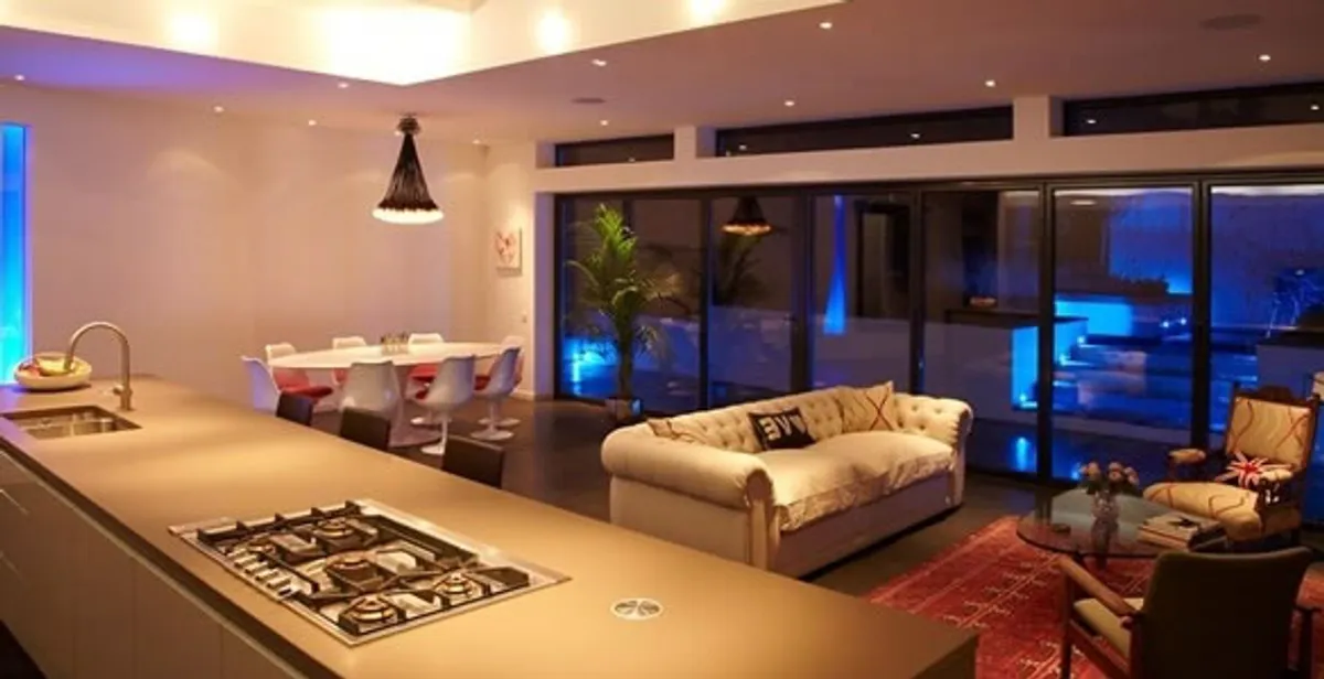 Programmable lighting design enhancing indoor spaces with customizable illumination in Des Moines, IA